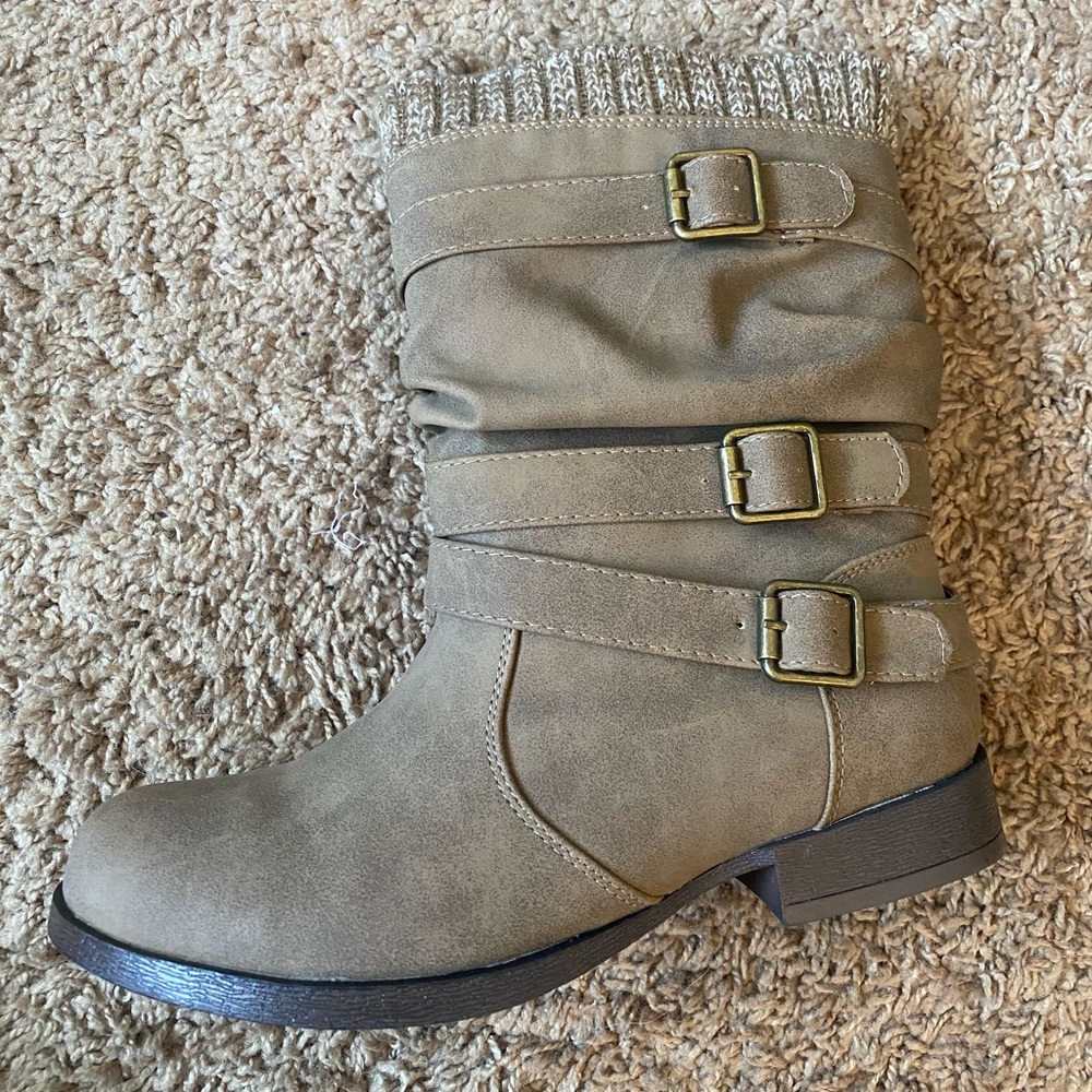 NAFISE Sweater Cuff Boots
